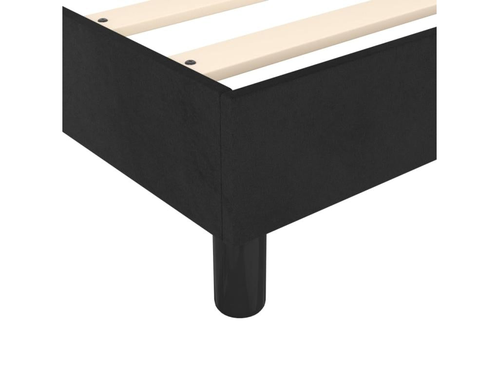 Doucezen bed base with black velvet mattress 100x200 cm