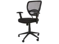 Doucezen office chair/armchair, 150kg weight capacity, black fabric
