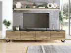 Doucezen A103 Graphite TV Stand - Doucezen Oak 200x40x33cm
