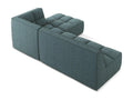Modular 4-seater right-hand corner sofa in textured denim fabric - Doucezen