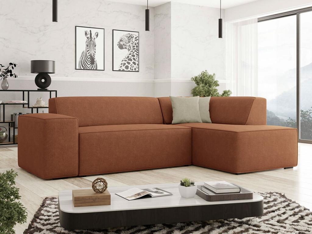 Doucezen 289 Corner Sofa, Pink, 267x205x73cm