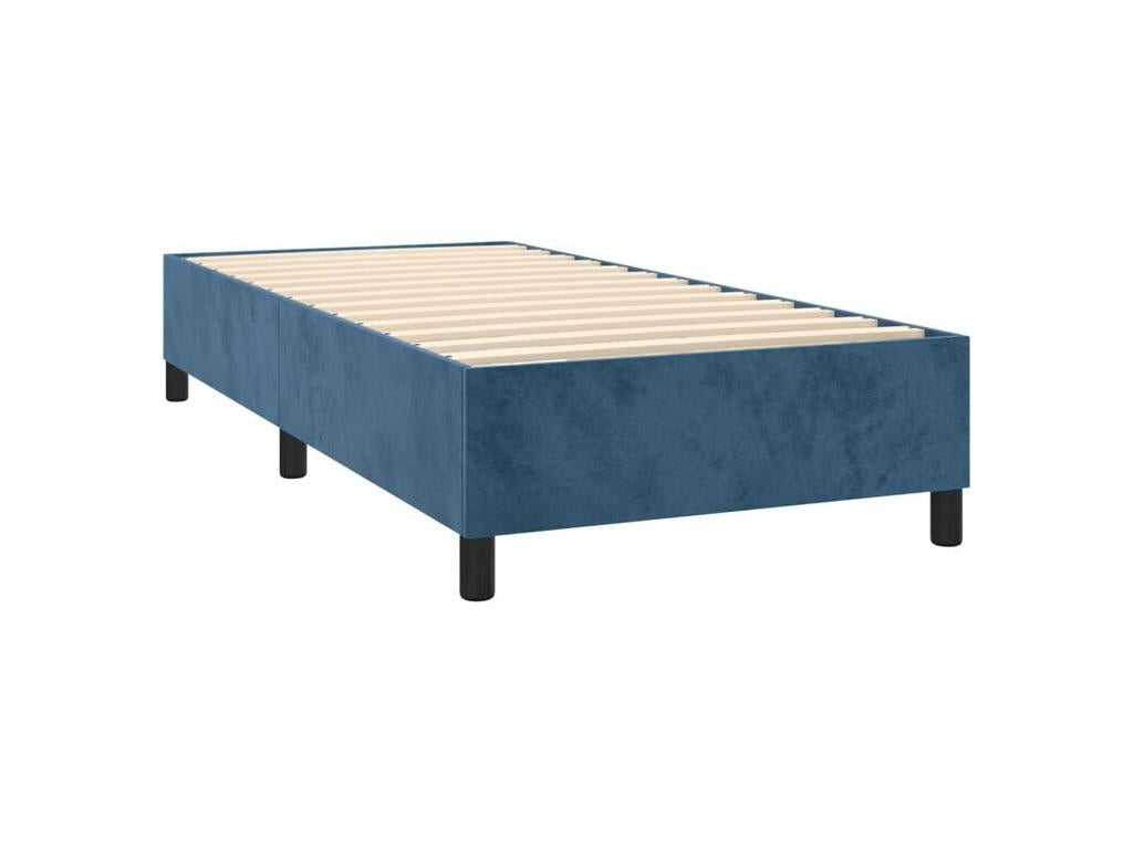 Doucezen bed base with dark blue mattress 90x190