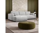 Doucezen Left-Hand Corner Sofa - 3 Seater - Fabric - Grey
