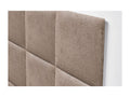 Doucezen Upholstered Headboard in Eco-Friendly Wool, Composed of Interchangeable Self-Adhesive Panels, Luxury Upholstered Bedroom, Brown, 145 cm
