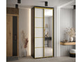 Doucezen 5 Sliding Door Wardrobe 235.2/110/45 2 Doors Black/White/Gold