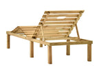Garden chaise lounge, impregnated pine wood
