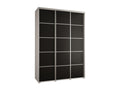 Doucezen 4-Door Sliding Wardrobe 235.2/180/60 3 Doors White/Black/Silver
