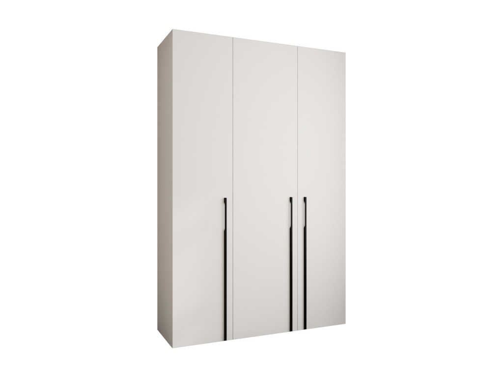 Como 3 245.5/160/40 3-door hinged door wardrobe, white/black