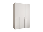 Como 3 245.5/160/40 3-door hinged door wardrobe, white/black