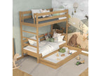 Oak bunk bed - with drawer N03 Natural Oak 90x200