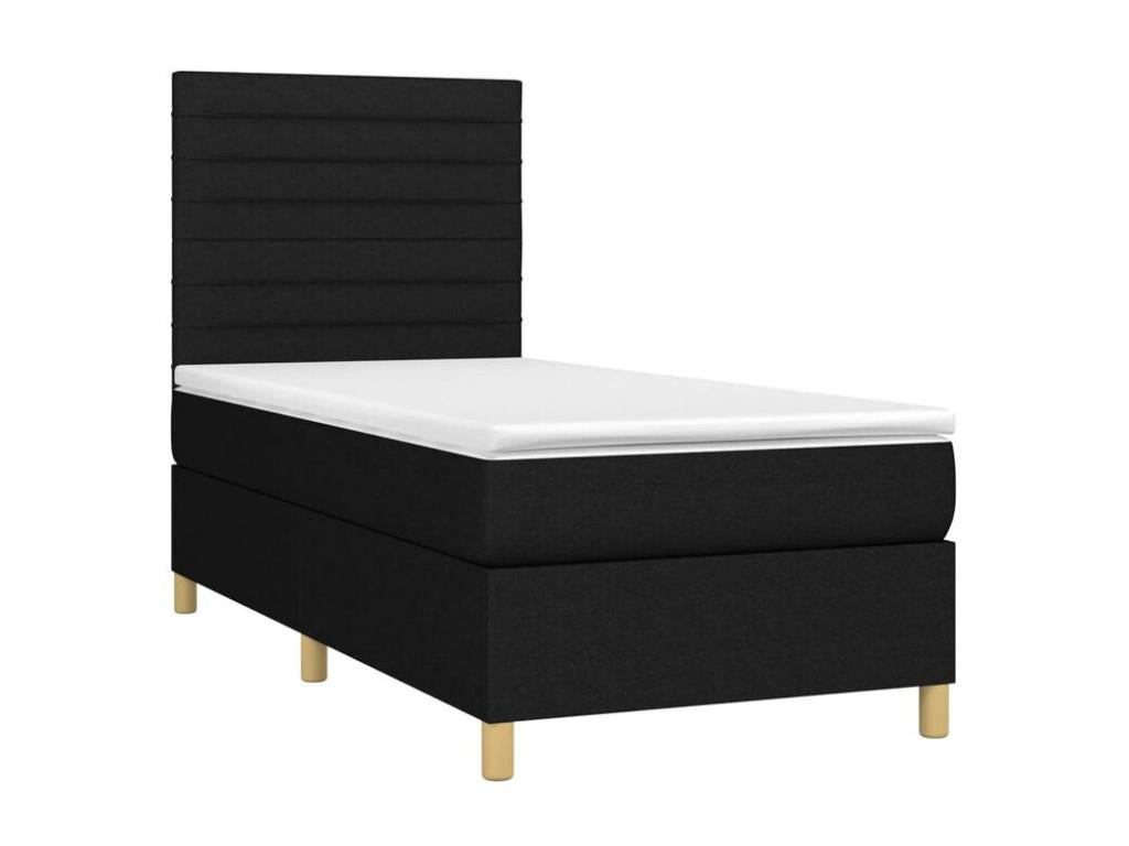 Doucezen bed base with black 90x200 mattress, fabric