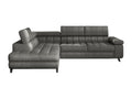 Doucezen 207 Grey Corner Sofa with Sleeping Function and Bedding Box, 264x203x73cm