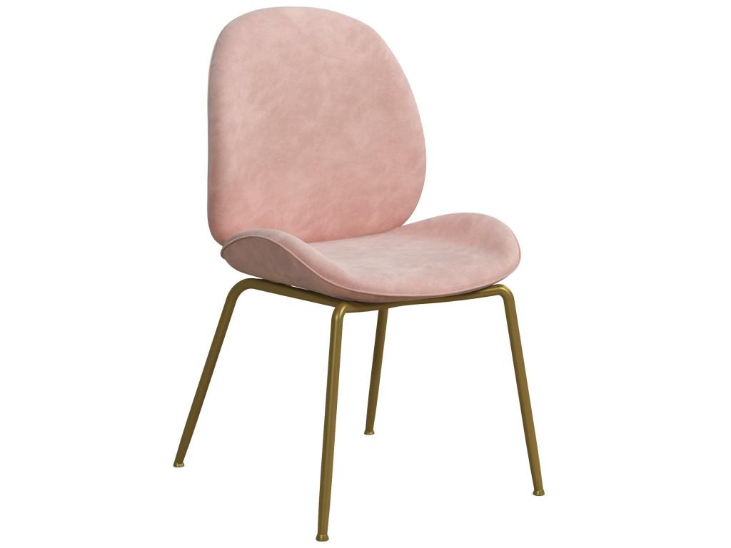 Astor - Pink Velvet Upholstered Dining Chair