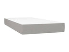 Doucezen bed base with mattress and LED, light grey, 90x200cm