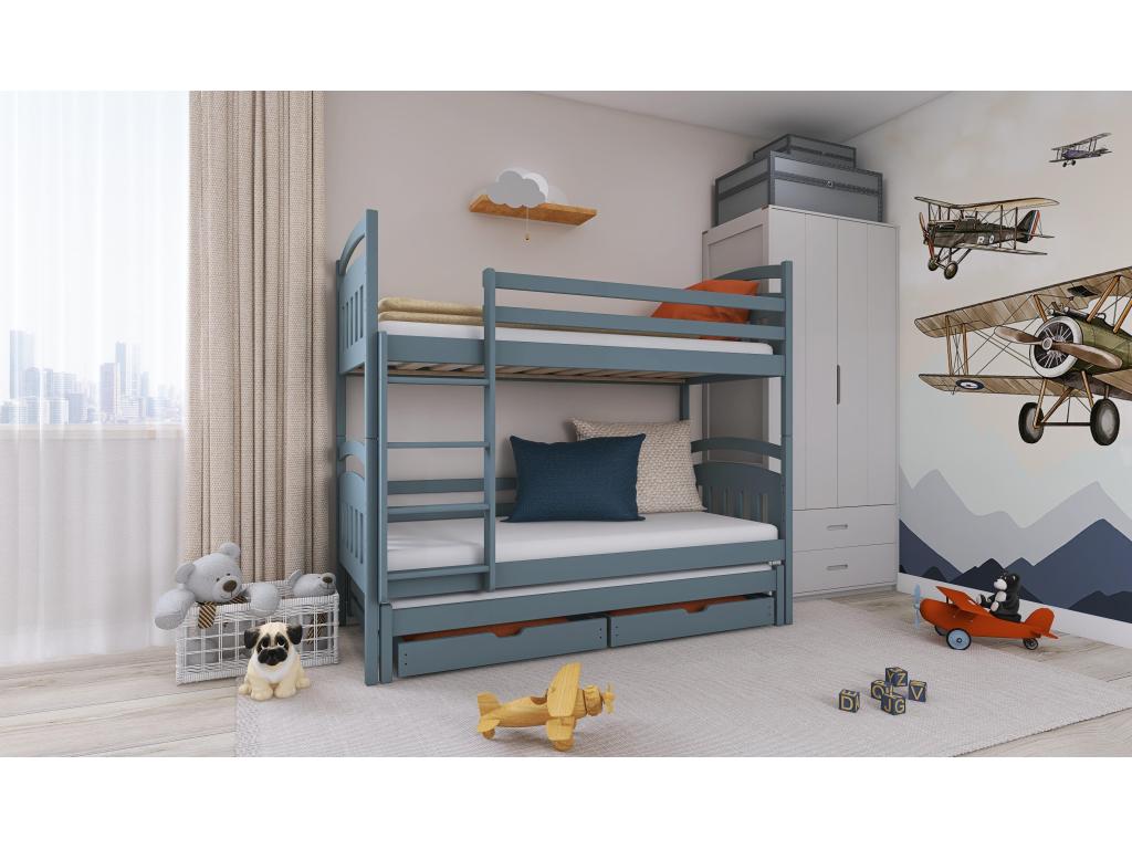 Doucezen BB005 Bunk Beds 90x200 cm Grey