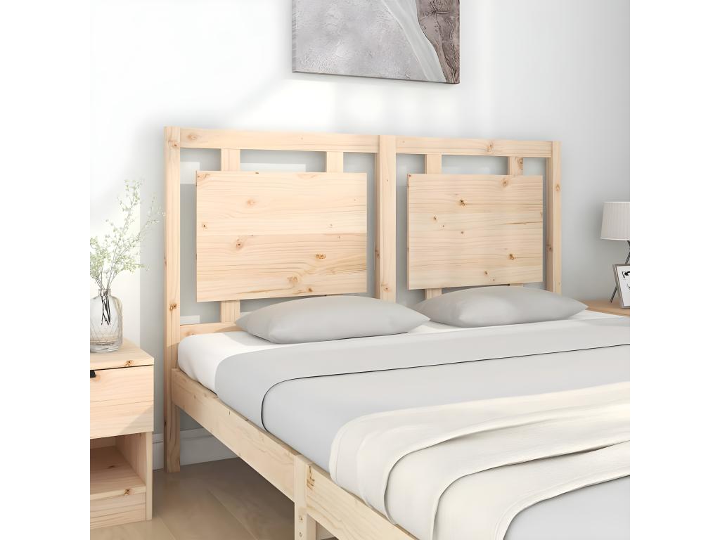 Headboard 145.5x4x100 cm Solid pine wood