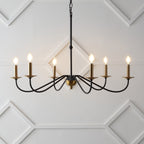 34.75 6-Light Iron LED Chandelier, by JONATHAN Y