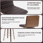 26/29 Faux Leather Swivel Bar/Counter Stools, Set of 2/3