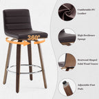26/29 Faux Leather Swivel Bar/Counter Stools, Set of 2/3