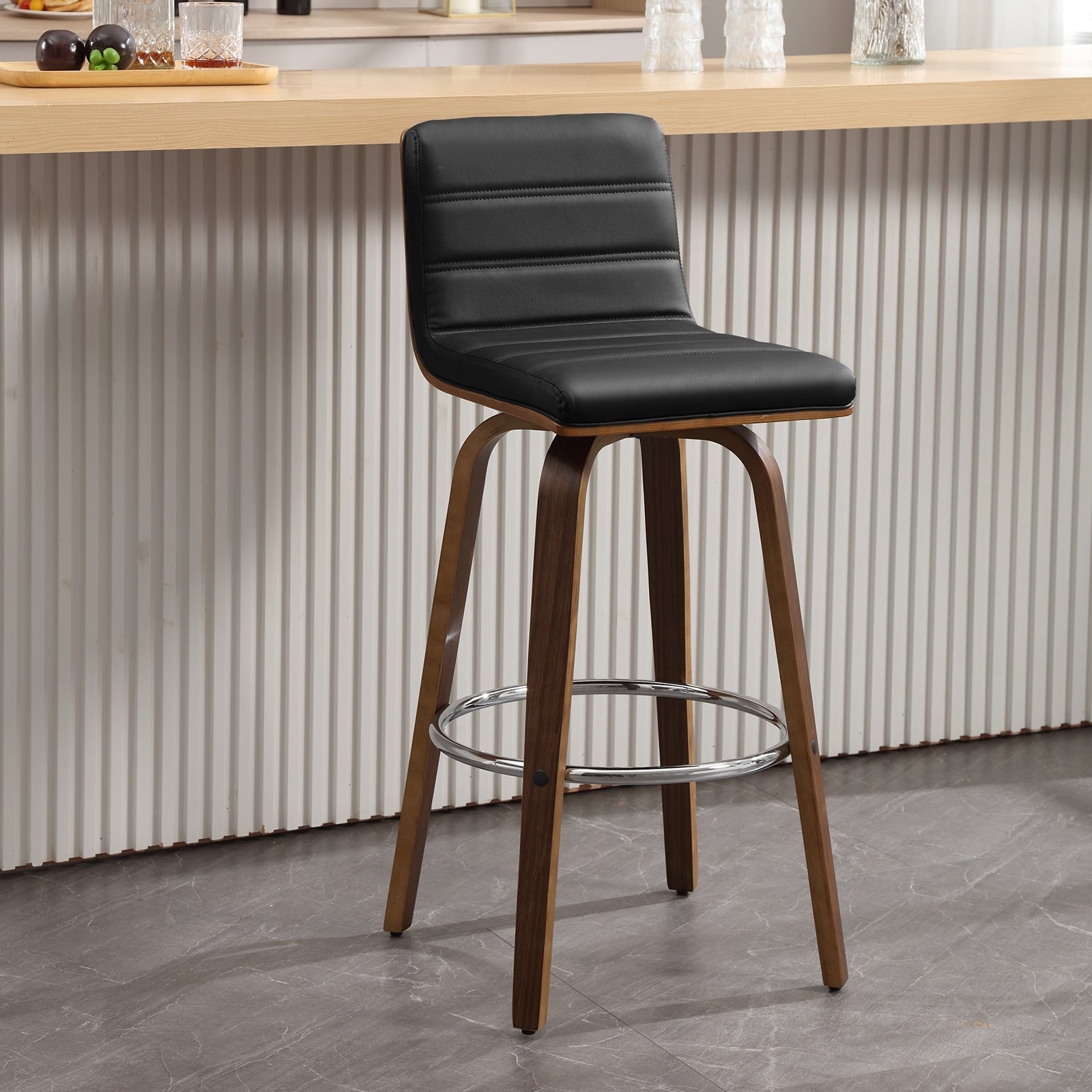 26/29 Faux Leather Swivel Bar/Counter Stools, Set of 2/3