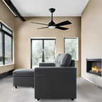 Reversible Sectional Sofa with Pull-Out Sleeper Bed, Hidden Storage Chaise, Durable Legs,