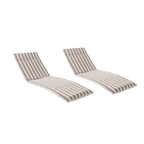 Salem Outdoor Cushion Set for Chaise Lounge - Cushions only (Set of 2) by Christopher Knight Home - 79.25L x 27.50W x 1.50H
