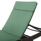 Salem Outdoor Cushion Set for Chaise Lounge - Cushions only (Set of 2) by Christopher Knight Home - 79.25L x 27.50W x 1.50H