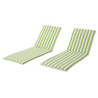 Salem Outdoor Cushion Set for Chaise Lounge - Cushions only (Set of 2) by Christopher Knight Home - 79.25L x 27.50W x 1.50H