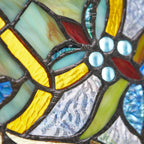 22 H Victorian Stained Glass Window Panel by River of Goods