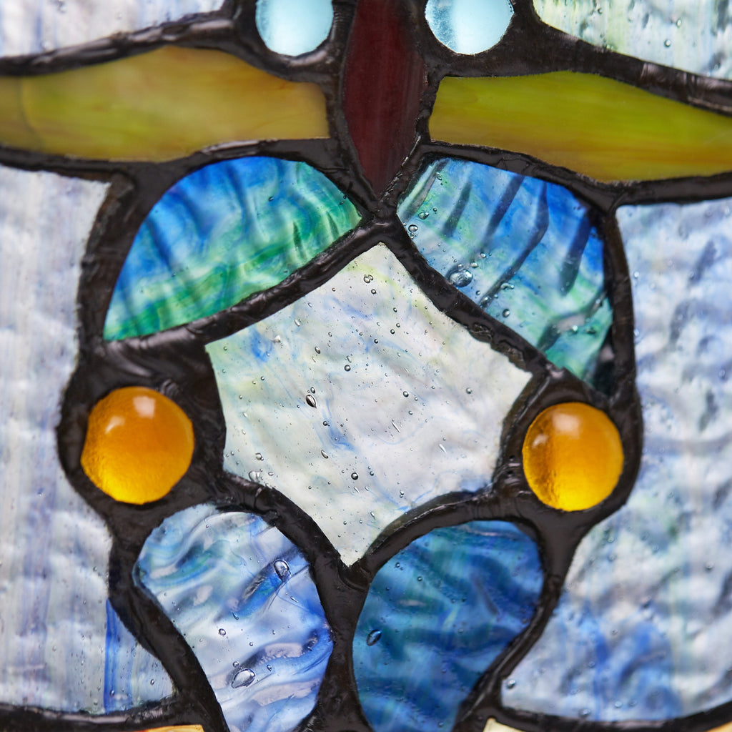 22 H Victorian Stained Glass Window Panel by River of Goods