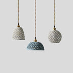 YUKO｜Japanese Style Ceramic Hollow Pendant Light