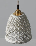YUKO｜Japanese Style Ceramic Hollow Pendant Light
