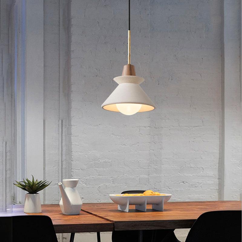 MICHIO | Lightweight Cement Teacup Shade Pendant Light