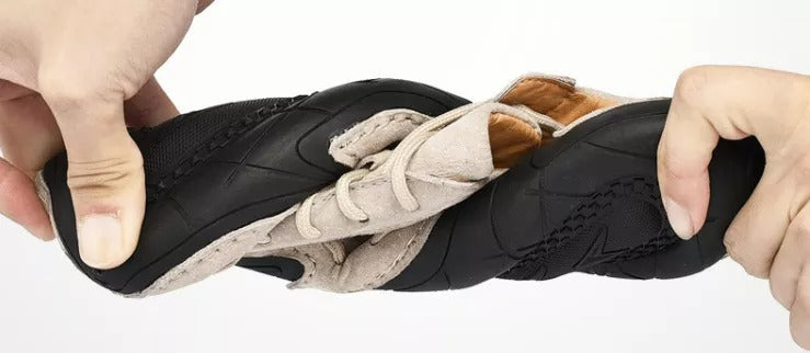 Men's Handmade Leather Soft Casual Sports Shoes