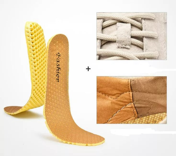 Men's Handmade Leather Soft Casual Sports Shoes