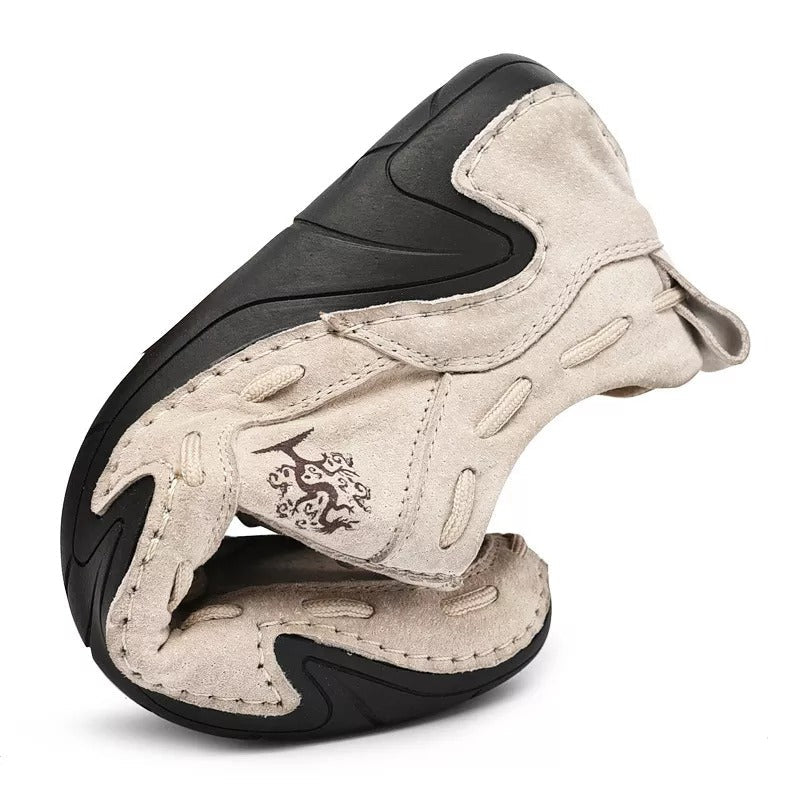 Men's Handmade Leather Soft Casual Sports Shoes